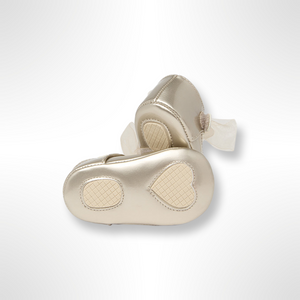 Mayoral Baby Pre Walker Shoes - Light Gold