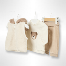 Load image into Gallery viewer, Teddy Collection Mayoral Baby Boy 3 Piece Beige Set