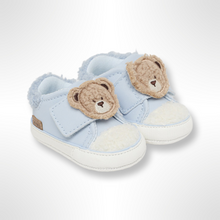 Load image into Gallery viewer, Mayoral Baby Cream Teddy Fleece Trainers - Blue