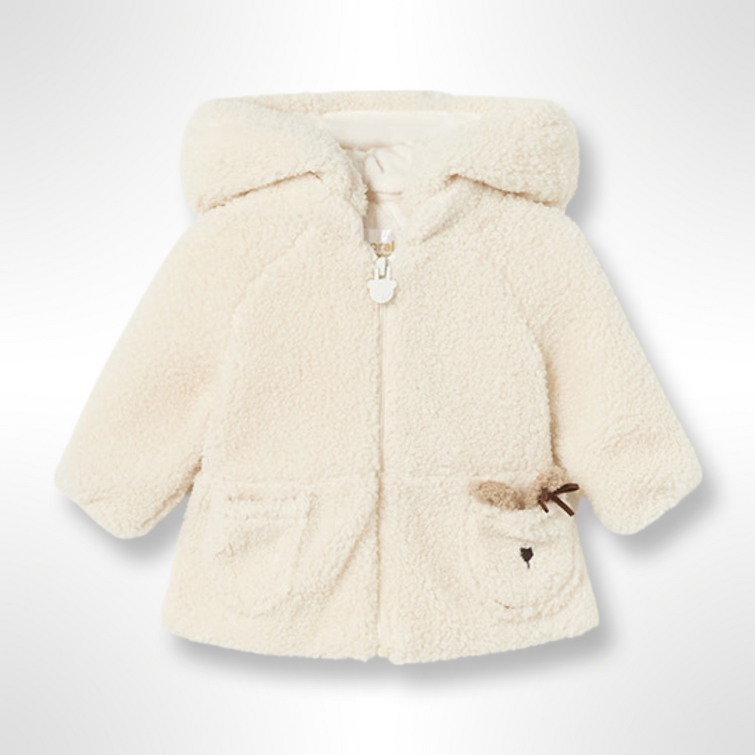 Teddy Collection Mayoral Baby Girl Fleeced Jacket