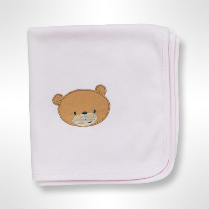 BabyGi Little Bear Cotton Blanket - Pink