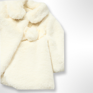 Mayoral Baby Girl Cream Fur Coat