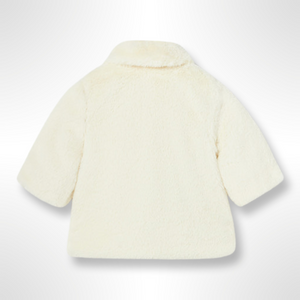 Mayoral Baby Girl Cream Fur Coat