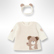 Load image into Gallery viewer, Teddy Collection Mayoral Baby Fleece Dress with Headband
