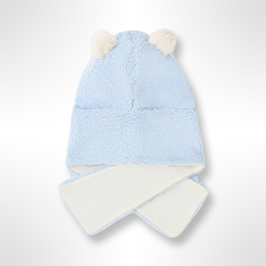 Teddy Collection Mayoral Baby Bear Fleece Hat-Scarf - Blue