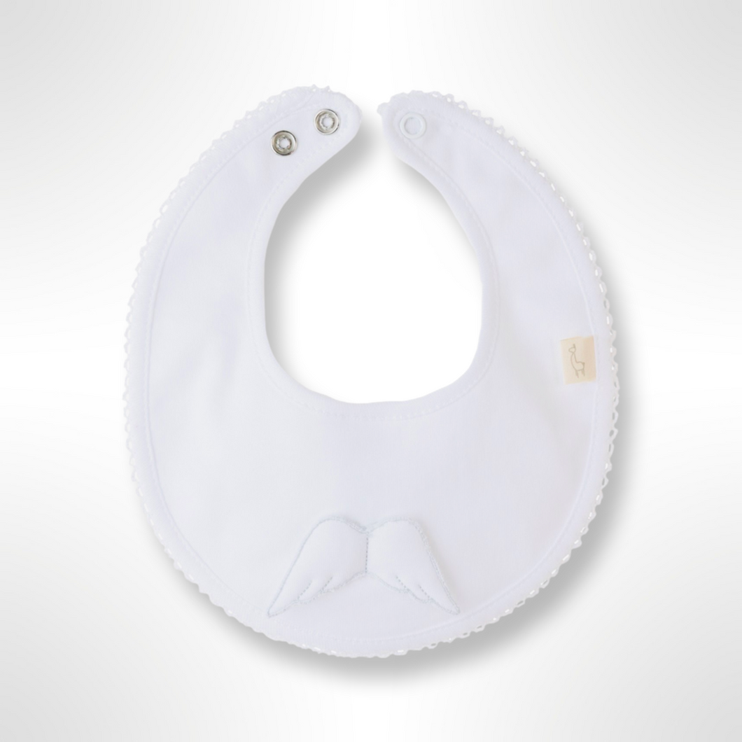 BabyGi Angel Wings Bib - White