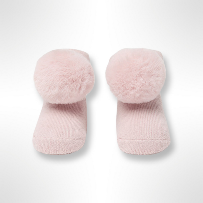 Mayoral Baby Pom Pom Shoes and Headband Set - Pink
