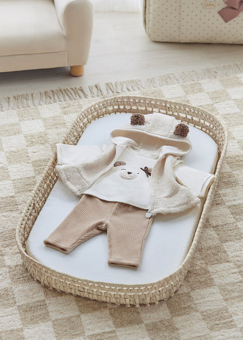 Teddy Collection Mayoral Baby Girl 3 Piece Beige Set