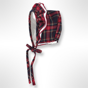 The Tartan Collection - Calamaro Red & Navy Tartan Bonnet