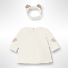 Load image into Gallery viewer, Teddy Collection Mayoral Baby Fleece Dress with Headband