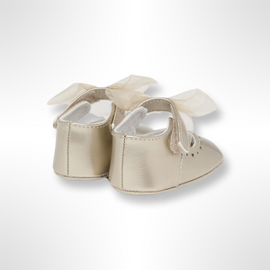 Mayoral Baby Pre Walker Shoes - Light Gold