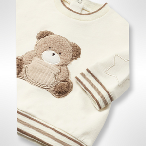 Teddy Collection Mayoral Baby Boy 2 Piece Beige Set