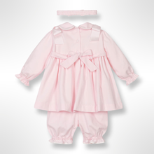 Load image into Gallery viewer, Pretty Originals Girls Pink Smocked Dress Set