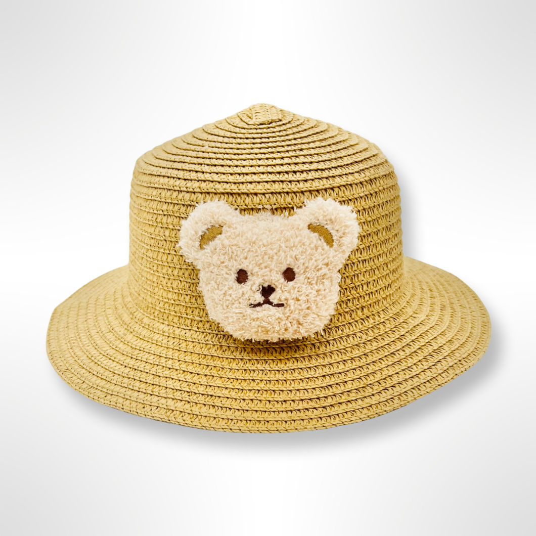 Bear Head Sun Hat - Tan