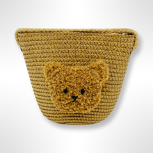 Load image into Gallery viewer, Over The Shoulder Teddy Head Bag - Dark Tan