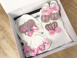 Crown Jewel Set - Baby Pink