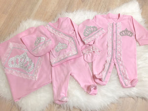 BABITIQUE SIGNATURE Princess 10 Piece Newborn Set - Pink
