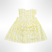 Load image into Gallery viewer, Checker Collection - Yellow/White Dress