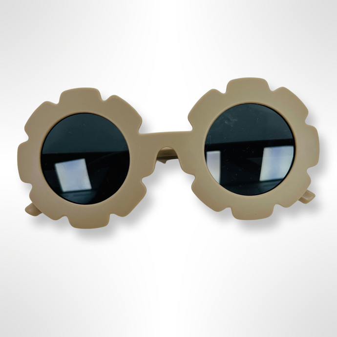Flower Sunglasses - Beige