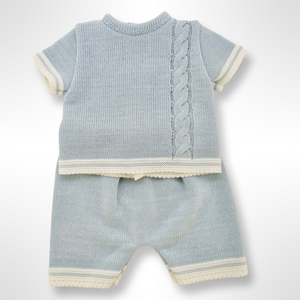 Arlo 2 Piece Short Set - Blue/White