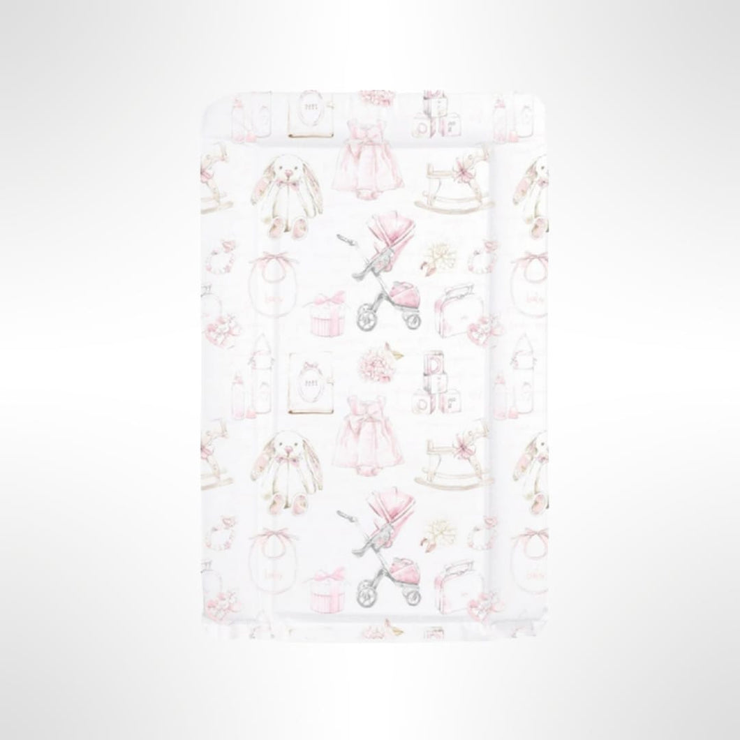 Baby Girl Vintage Changing Mat - Pink