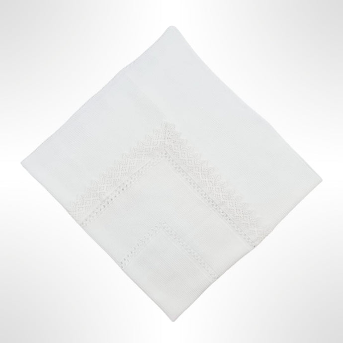Sonno Lace Blanket - Pure White