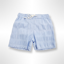 Load image into Gallery viewer, Portofino Collection - Blue and White Check Swim Shorts