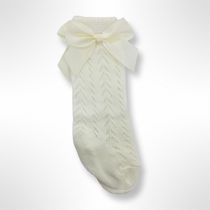 Open Effect Socks - Ivory