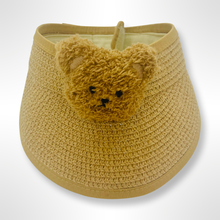 Load image into Gallery viewer, Straw Teddy Visor - Beige