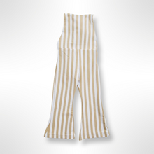 Load image into Gallery viewer, Harlow Bell Bottom Striped Jumpsuit - Beige