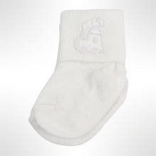 Load image into Gallery viewer, Baby Boy&#39;s White Short Ankle Socks With Motif