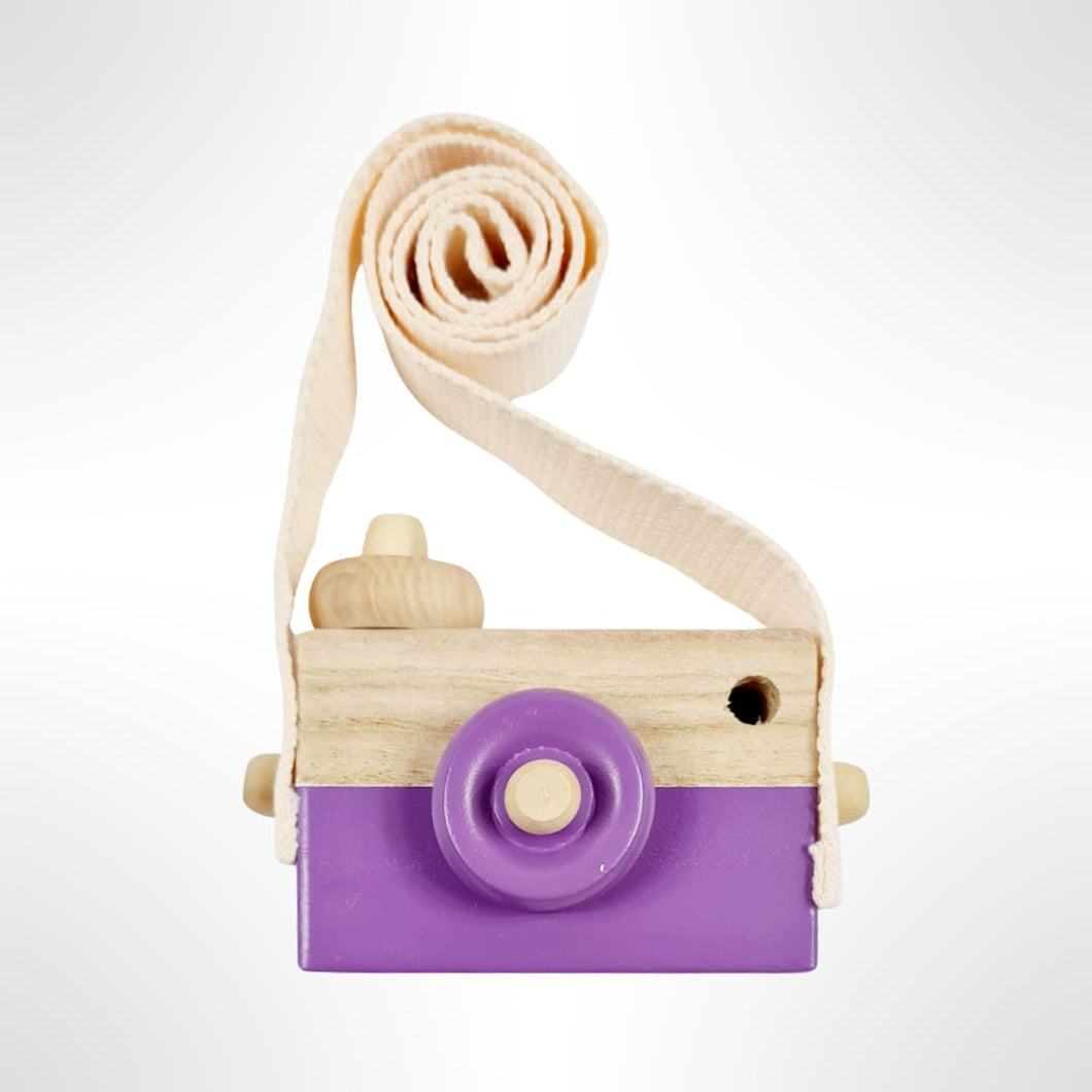 Wooden Camera Toy - Purple