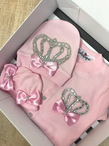 Solid Pink Angel Wings Set