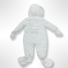 Load image into Gallery viewer, White Heart Beaded Pramsuit