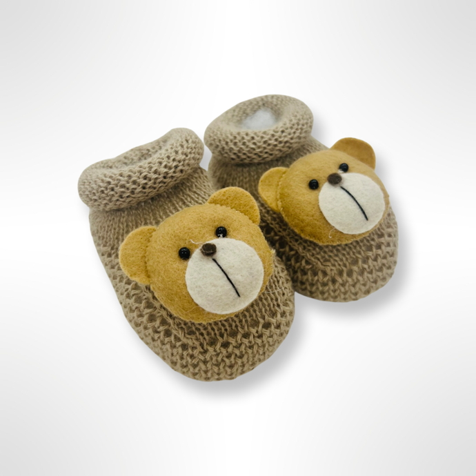 Teddy Booties - Taupe