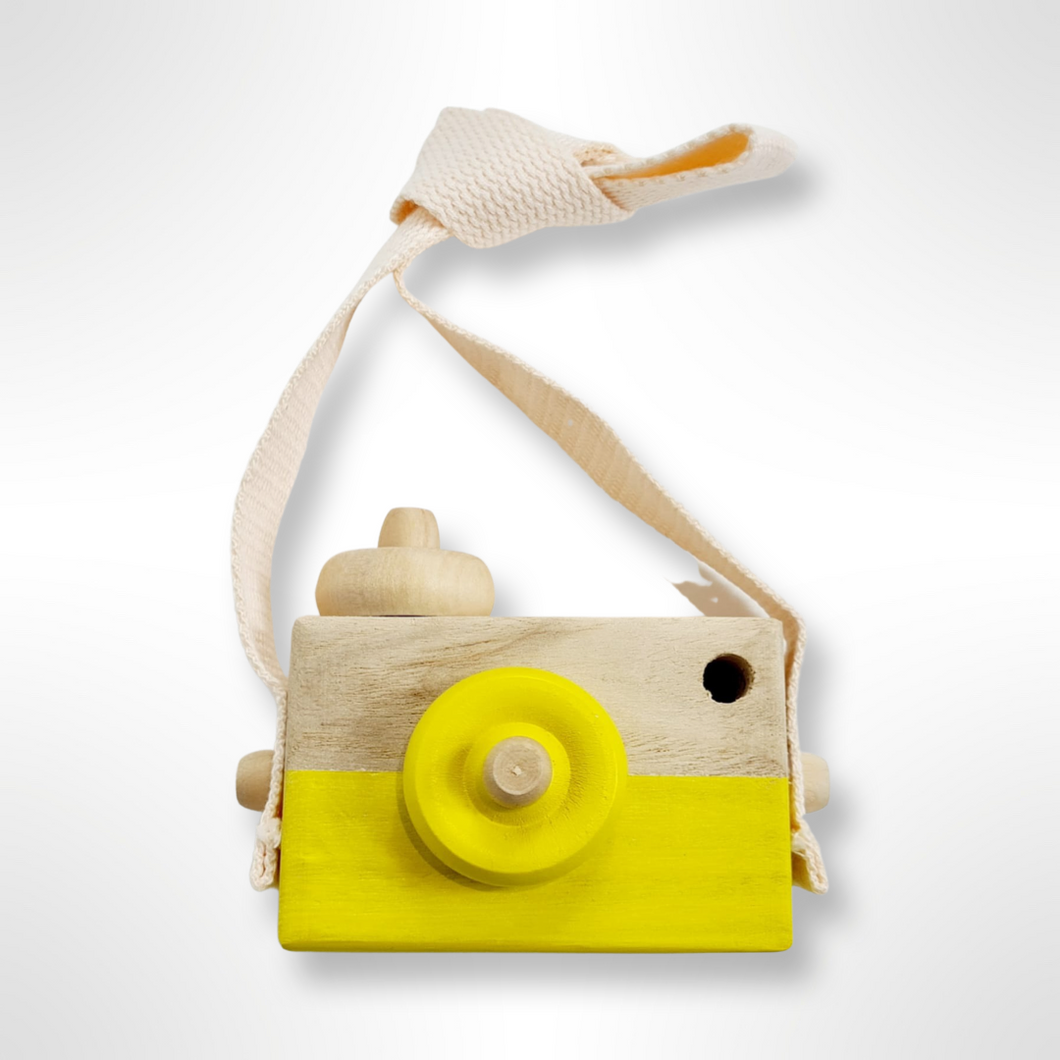 Wooden Camera Toy - Yellow