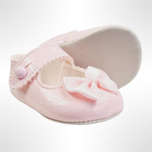 Load image into Gallery viewer, Baypod Baby Bow Pink Pram Soft Soled Shoes