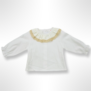 Colette Shirt and Bloomer Set - Ivory/Beige