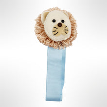 Load image into Gallery viewer, Lion Booties &amp; Dummy Clip Set - Baby Blue