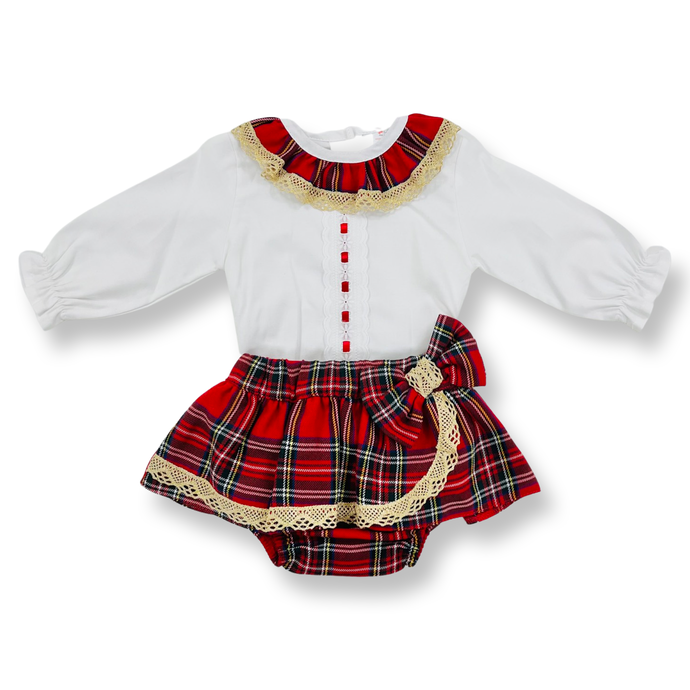 Stella Shirt and Bloomer Set - Tartan