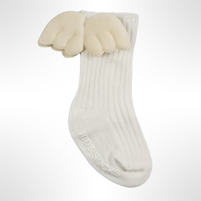 Angel Wing Socks - Cream