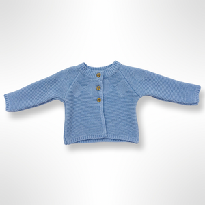 Morella Collection - Knitted Cardigan and Bloomer Set Blue