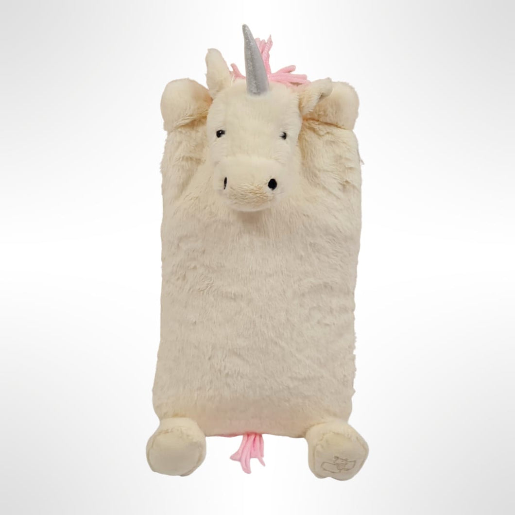 Unicorn Hot Water Bottle Cover/Pyjama Case (bottle not included)