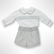 Load image into Gallery viewer, Roman Shirt and Short Set - Grey