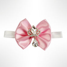 Load image into Gallery viewer, BABITIQUE SIGNATURE Silver &amp; Baby Pink Shoe and Headband Set