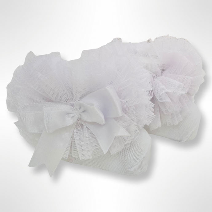 Ankle Tutu Socks - White