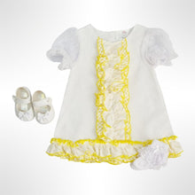Load image into Gallery viewer, Baypod White Bow Pram Soft Soled Shoes