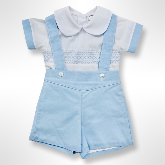 Joshua Shirt & Dungaree Set- Blue