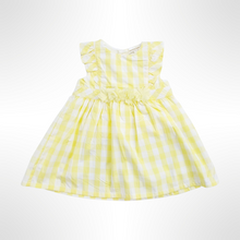 Load image into Gallery viewer, Checker Collection - Yellow/White Dress