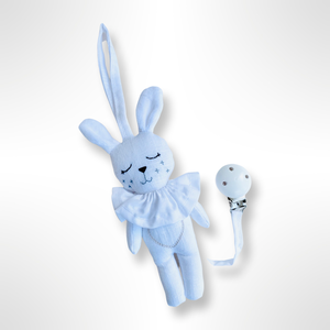 White Bunny Collar Dummy Clip